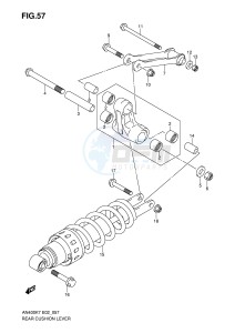 AN400 (E2) Burgman drawing REAR CUSHION LEVER