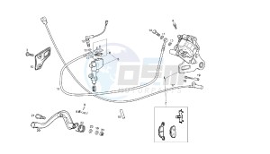 TERRA - ADVENTURE - 125 CC VTHTS1A2B VTHTS1A1A 4T EU3 - 4T ADVENTURE drawing REAR BRAKING SYSTEM