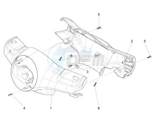 LX 150 4T 3V IE NOABS E3 (APAC) drawing Handlebars coverages