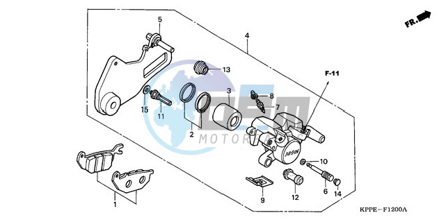 REAR BRAKE CALIPER