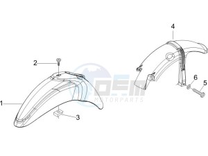 Liberty 200 4t e3 drawing Wheel housing - Mudguard