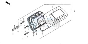 TRX450S drawing SPEEDOMETER