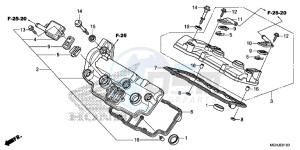 VFR1200XD Europe Direct - (ED) drawing CYLINDER HEAD COVER