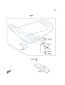 KFX50 KSF50A6F EU drawing Seat