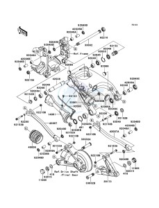 1400GTR_ABS ZG1400CDF FR GB XX (EU ME A(FRICA) drawing Swingarm