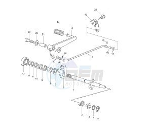 TZR 50 drawing SHIFT SHAFT