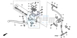 NSS250 JAZZ drawing FR. BRAKE MASTER CYLINDER (NSS2501/2)