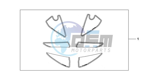 KIT, RACING STICKER