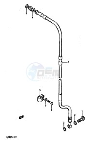 RM250 1988 drawing FRONT BRAKE HOSE