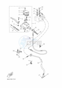 MT-125 MTN125-A (B6G2) drawing FRONT MASTER CYLINDER