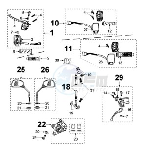 VIVA SL3A drawing BRAKE SYSTEM BRAKE CALIPER BLACK