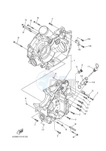 YFM700FWAD YFM70GPSH GRIZZLY 700 EPS SPECIAL EDITION (B1A4) drawing CRANKCASE