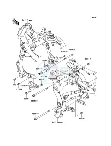 VERSYS KLE650A7F GB XX (EU ME A(FRICA) drawing Engine Mount