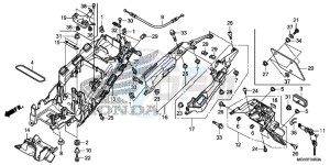 VFR1200XDD CrossTourer - VFR1200X Dual Clutch 2ED - (2ED) drawing REAR FENDER