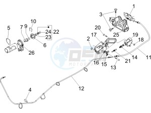 GTV 125 4T (Euro 3) UK drawing Locks