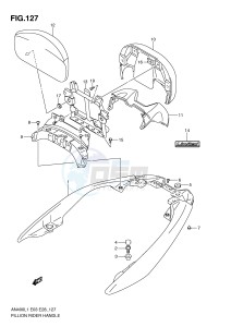 AN400 (E03) Burgman drawing PILLION RIDER HANDLE (AN400ZAL1 E28)