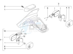 NRG 50 power DT drawing Tail light - Turn signal lamps