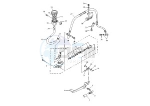 YZF R1 1000 drawing REAR MASTER CYLINDER