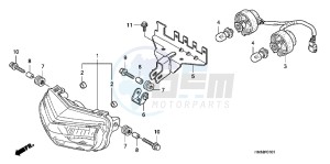 TRX400XD TRX400XD Australia - (U) drawing HEADLIGHT (TRX400EX8/X9/XC/XD)