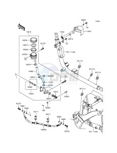 VULCAN 900 CLASSIC VN900BGFA GB XX (EU ME A(FRICA) drawing Rear Master Cylinder