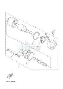 YP400R X-MAX 400 X-MAX (1SDB 1SDB 1SDB) drawing STARTING MOTOR