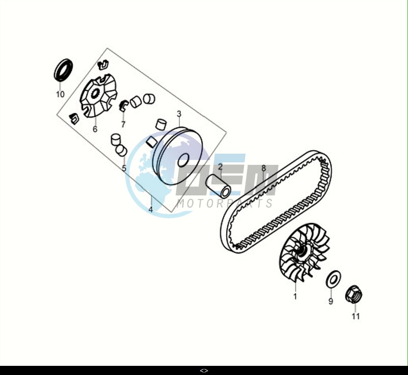 MOVABLE DRIVE FACE ASSY