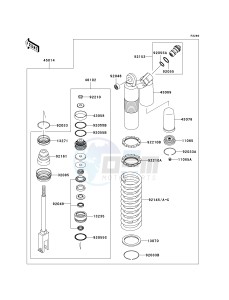 KX 250 T [KX250F] (TF) T6F drawing SHOCK ABSORBER-- S- -