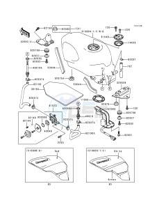 ZX 600 E [NINJA ZX-6] (E1-E3) [NINJA ZX-6] drawing FUEL TANK -- ZX600-E3- -