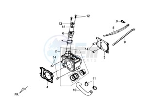 GTS 125 EFI drawing CYLINDER MET PISTON / CYLINDER GASKETS TOP AND BOTTOM