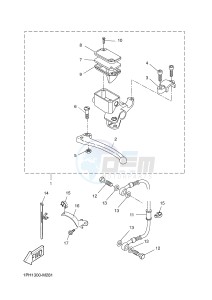 NS50 NITRO (1PH4 1PH4) drawing REAR MASTER CYLINDER