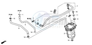 VT750CA drawing FUEL PUMP