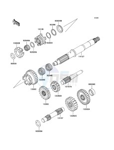 KFX700 KSV700B7F EU drawing Transmission