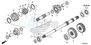 TRX500FA6F TRX500FA ED drawing FINAL SHAFT