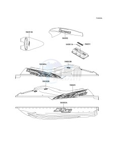 JH 1100 A [1100 ZXI] (A6-A8) [1100 ZXI] drawing DECALS-- JH1100-A7- -