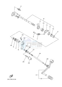 MT-09 TRACER MT09TRA TRACER 900 (2SCC 2SCD) drawing SHIFT SHAFT