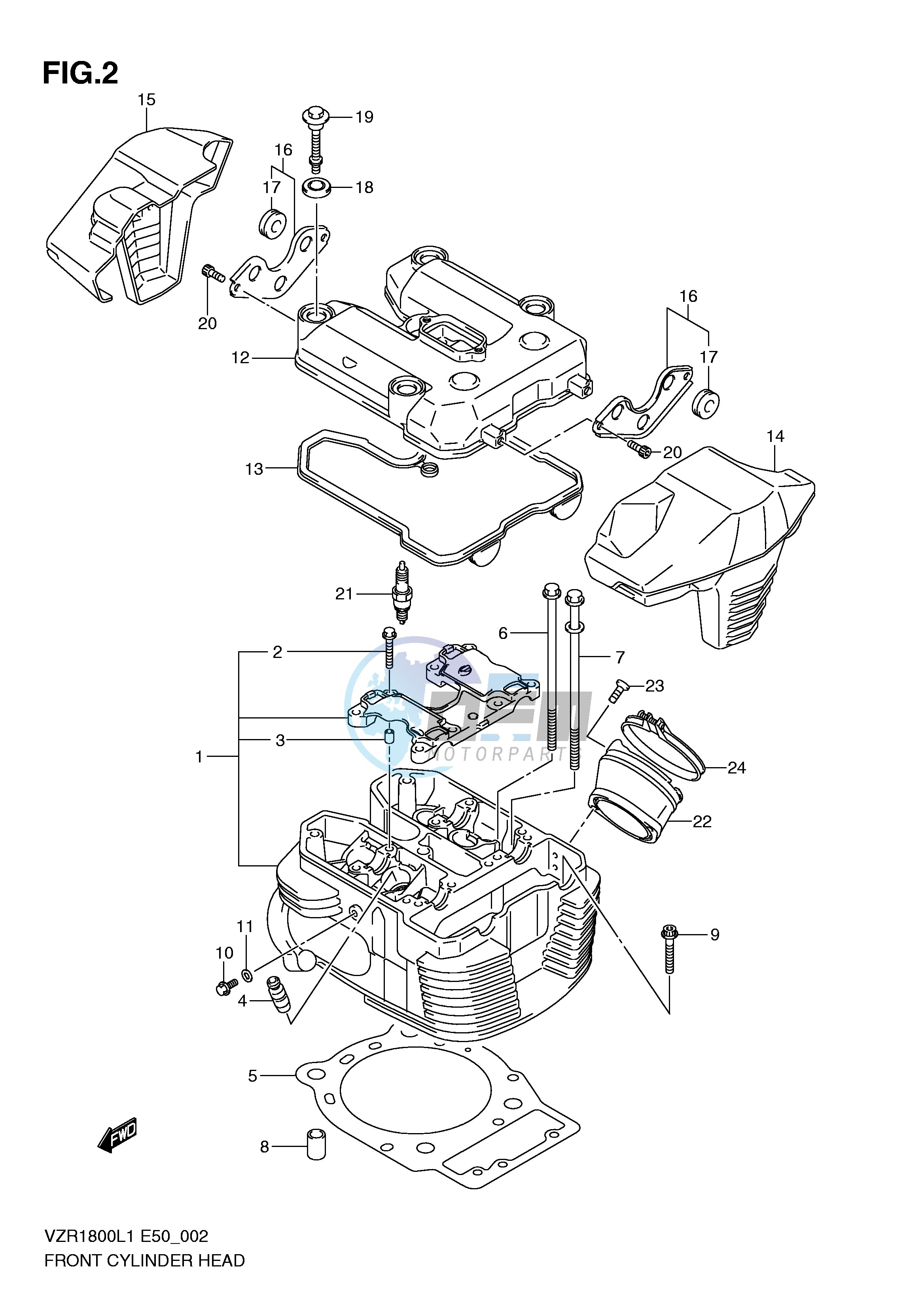 FRONT CYLINDER HEAD