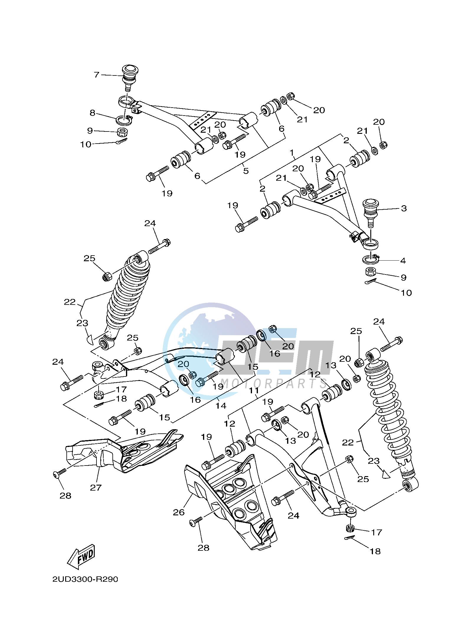 FRONT SUSPENSION & WHEEL