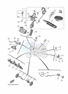 TRACER 9 GT MTT890D (BAP1) drawing ELECTRICAL 2