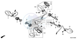 CB500FE CB500F UK - (E) drawing WINKER