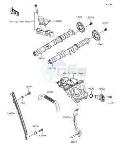 NINJA ZX-6R ZX636EGFA GB XX (EU ME A(FRICA) drawing Camshaft(s)/Tensioner