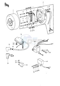 KE 250 B (B1-B3) drawing IGNITION_GENERATOR_REGULATOR