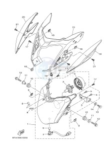 YS125-5C YS125 (BT41) drawing HEADLIGHT