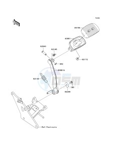 VN 1700 E [VULCAN 1700 CLASSIC] (9G-9FA) E9F drawing BRAKE PEDAL_TORQUE LINK