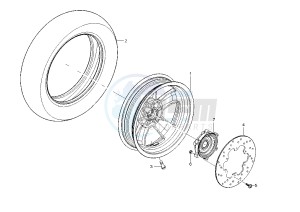 GRANTURISMO 125 drawing Rear Wheel