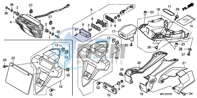 TAILLIGHT (CBR1000RRA/RAA )