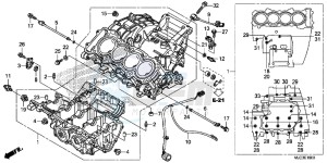 CBR600RAD CBR600RR ABS UK - (E) drawing CRANKCASE