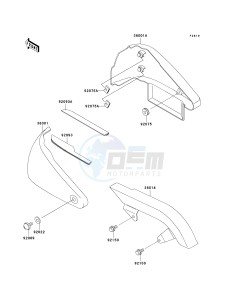 VN 800 A [VULCAN 800] (A10-A11) [VULCAN 800] drawing SIDE COVERS_CHAIN COVER