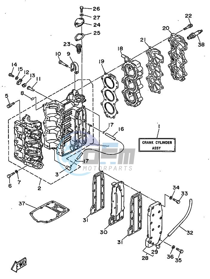 CYLINDER--CRANKCASE