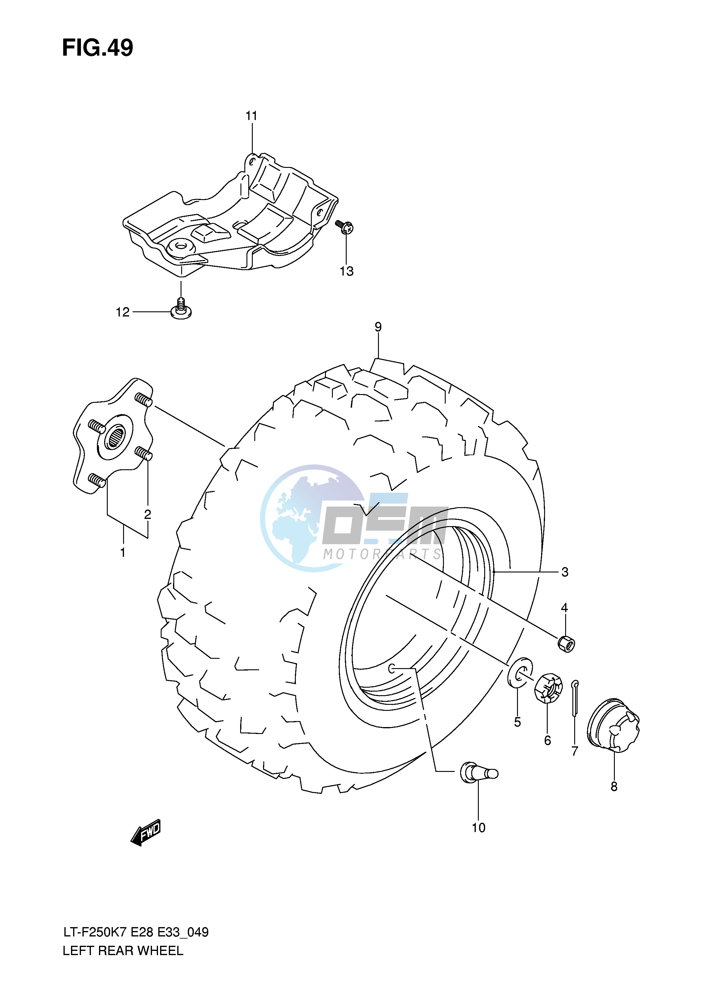 LEFT REAR WHEEL