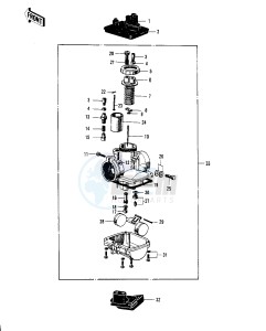 G4 TR (A-C) 100 drawing CARBURETOR -- 70-73- -